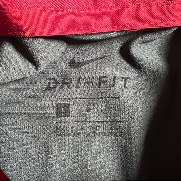 Nike Golf Men’s Sonic Performance Polo Shirt Red Gray Size Large Fast Food - Picture 5 of 6